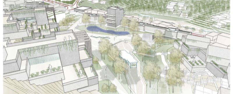 Doseganje odpornih skupnosti z urbanističnim oblikovanjem in načrtovanjem : predstavljeno v kamnolomu Podutik