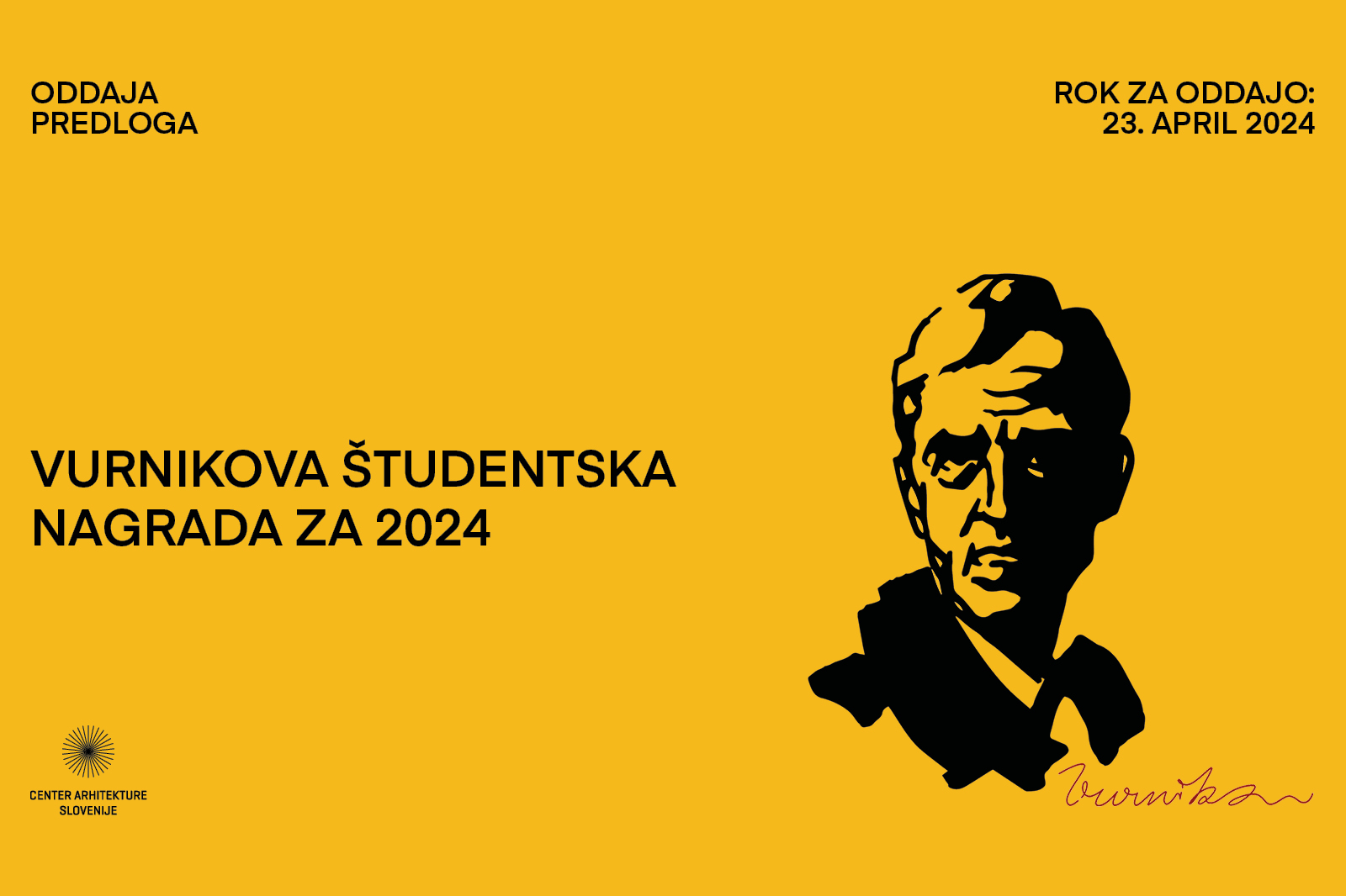Vurnikova študentska nagrada za leto 2024