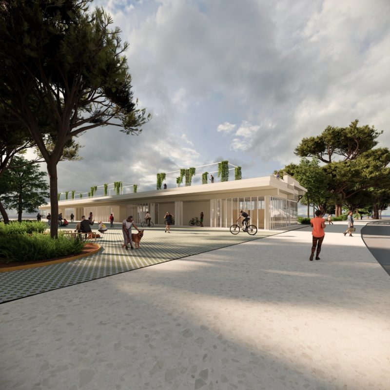 Od morja pozabljeno mesto : idejna zasnova športno rekreacijskega parka z ureditvijo obalne sprehajalne poti v Luciji