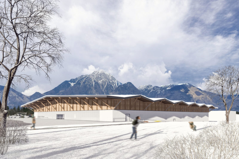 Športni park Kranj : revitalizacija območja obstoječega športnega centra in idejna zasnova nove ledene dvorane v Kranju