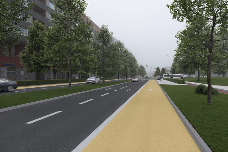 Vizualna komunikacija prometnih površin : idejna študija prenove javnih in prometnih površin na območju Zelene Jame v Ljubljani