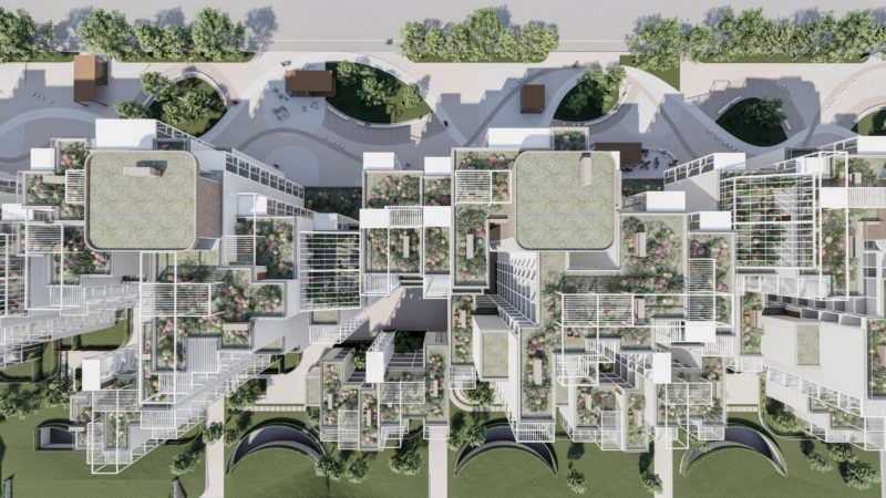 Prostor nezadovoljnih ljudi : revitalizacija poslovno-stanovanjskega kompleksa SPB-1 v Domžalah