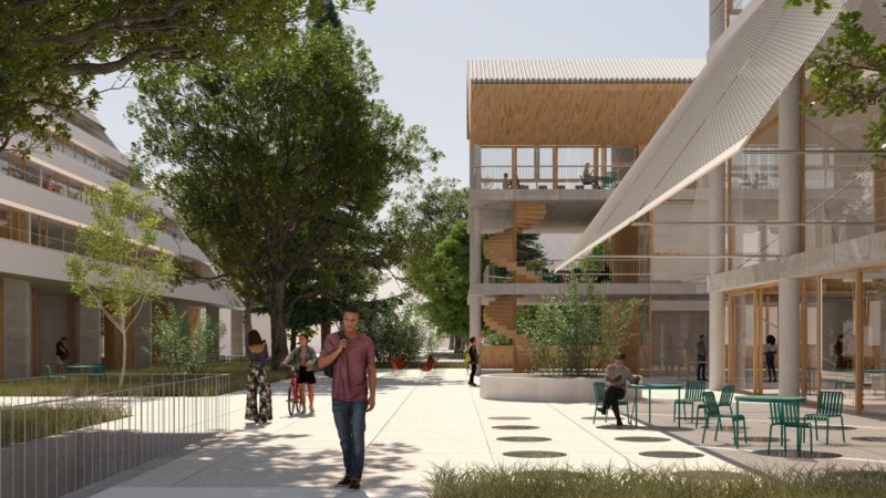 Stičišča : idejna zasnova univerzitetnega integratorja na Mirju ob Tržaški cesti v Ljubljani