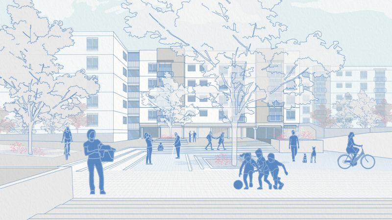 Nove vizije povojnih stanovanjskih sosesk : idejni načrt urbane prenove Bežigrajske soseske 3 v Ljubljani