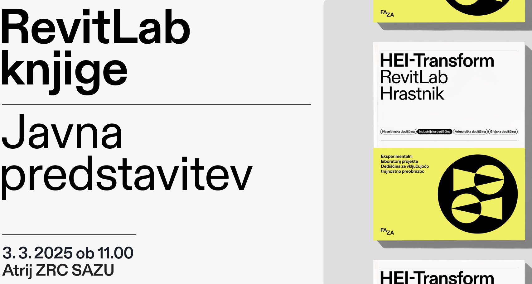 HEI-Transform RevitLab knjige | javna predstavitev