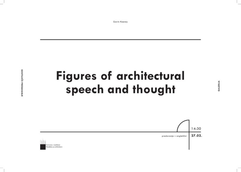 Gavin Keeney: Figures of architectural speech + thought
