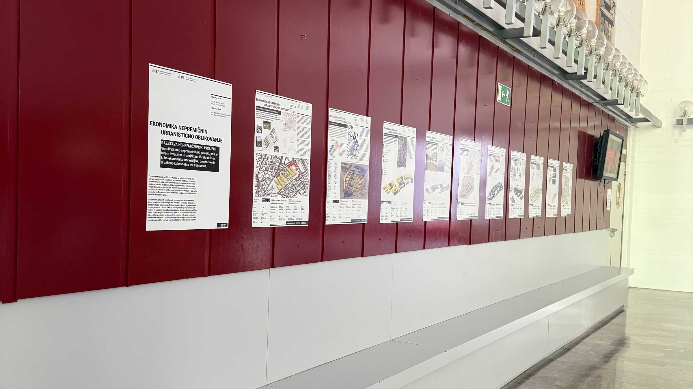 Razstava pri predmetih: Ekonomika nepremičnin in Urbanistično oblikovanje