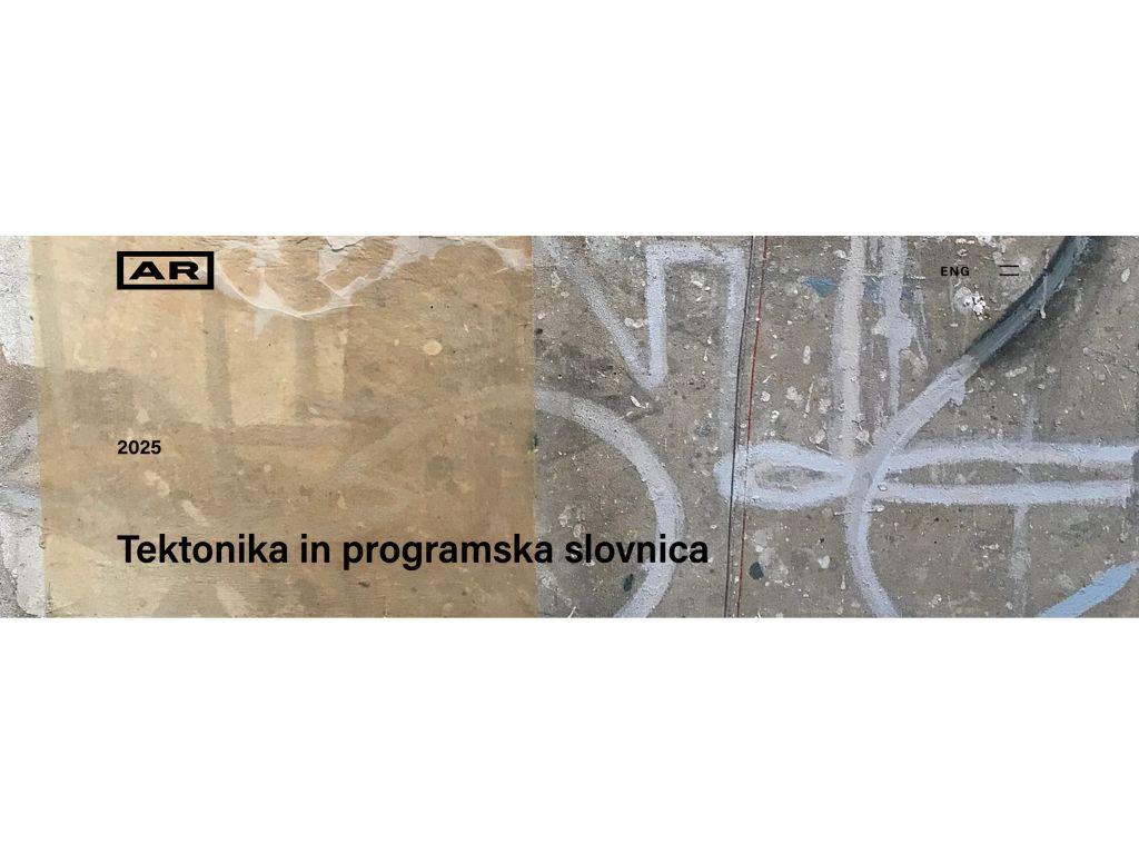 AR / ARHITEKTURA, RAZISKAVE 2025 