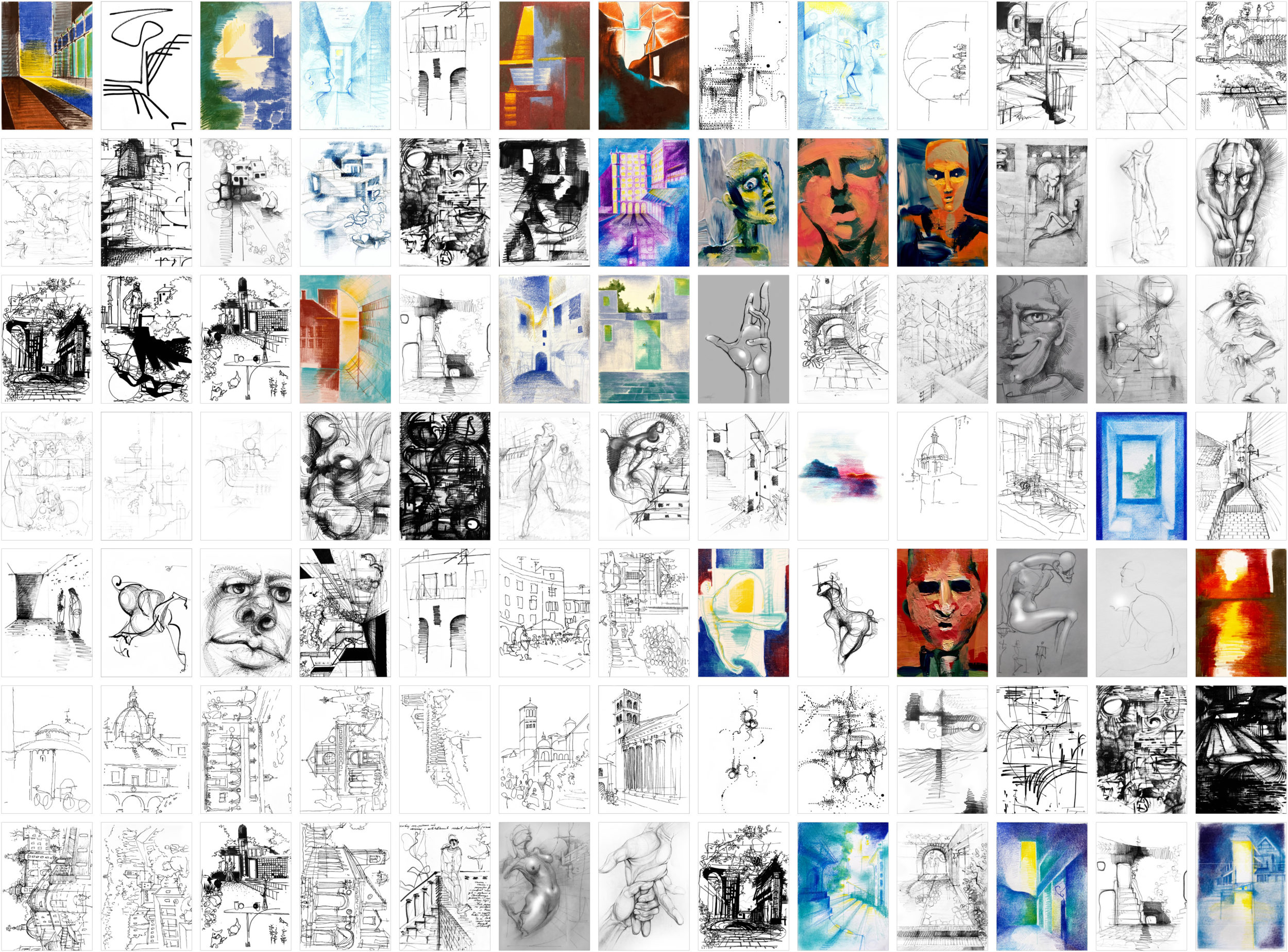 Metodologija raziskovanja prostora skozi skico : risanje kot način mišljenja arhitekture