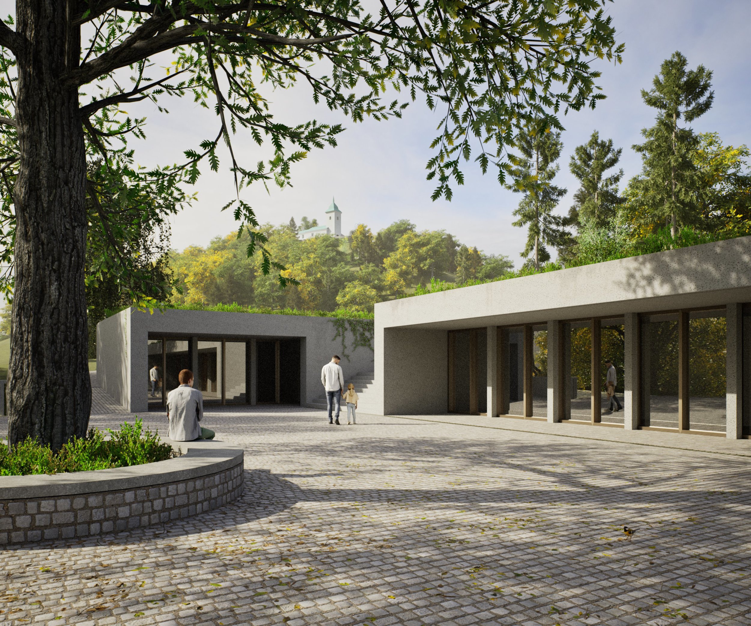 Arhitekturna ureditev božjepotnega svetišča Kurešček : Marija miru na gori