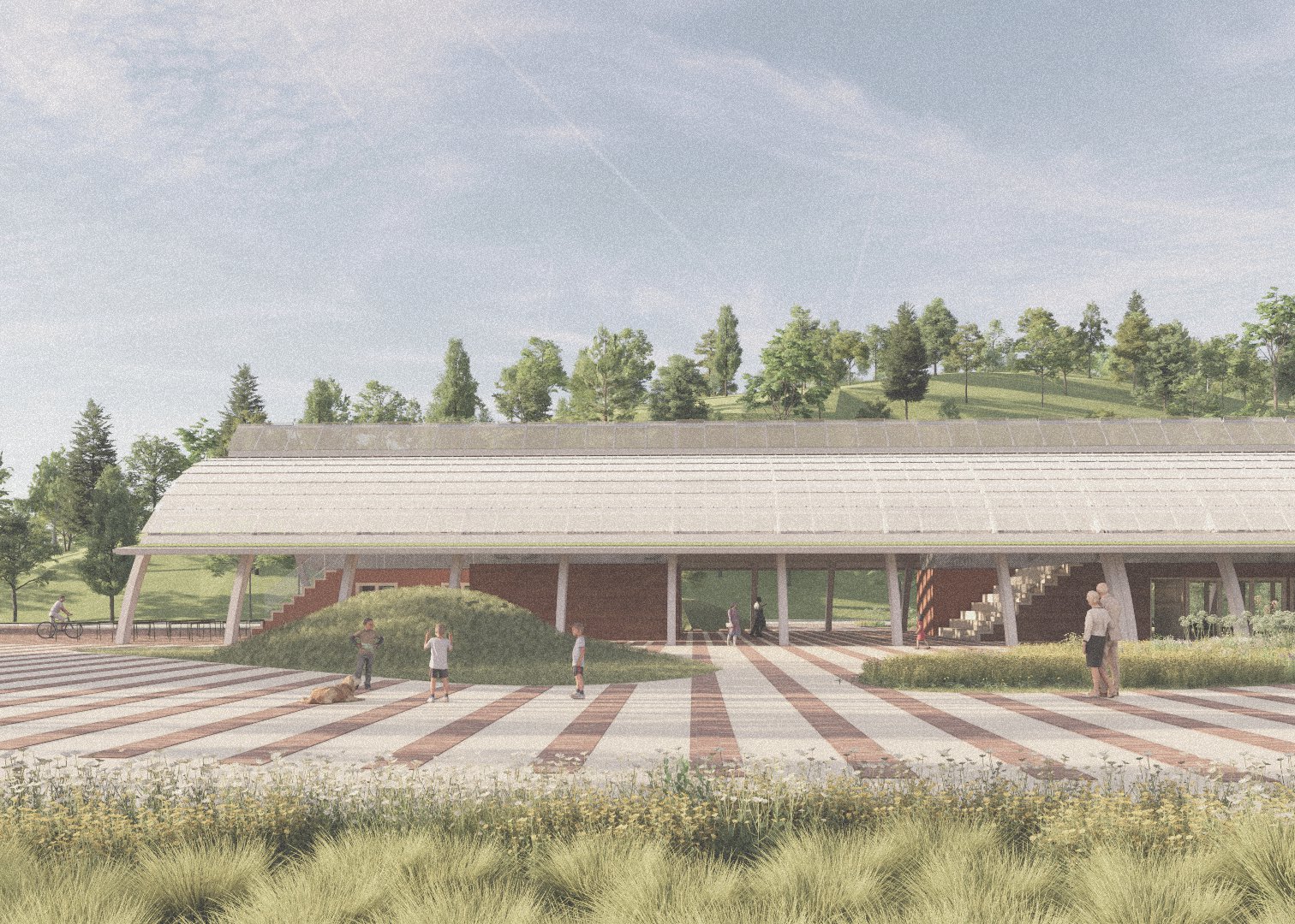 Idejna zasnova učnega središča za ohranjanje ravnovesja med naravo in družbo na primeru revitalizacije nekdanje opekarne ob Cegvenškem bajerju v Mengšu