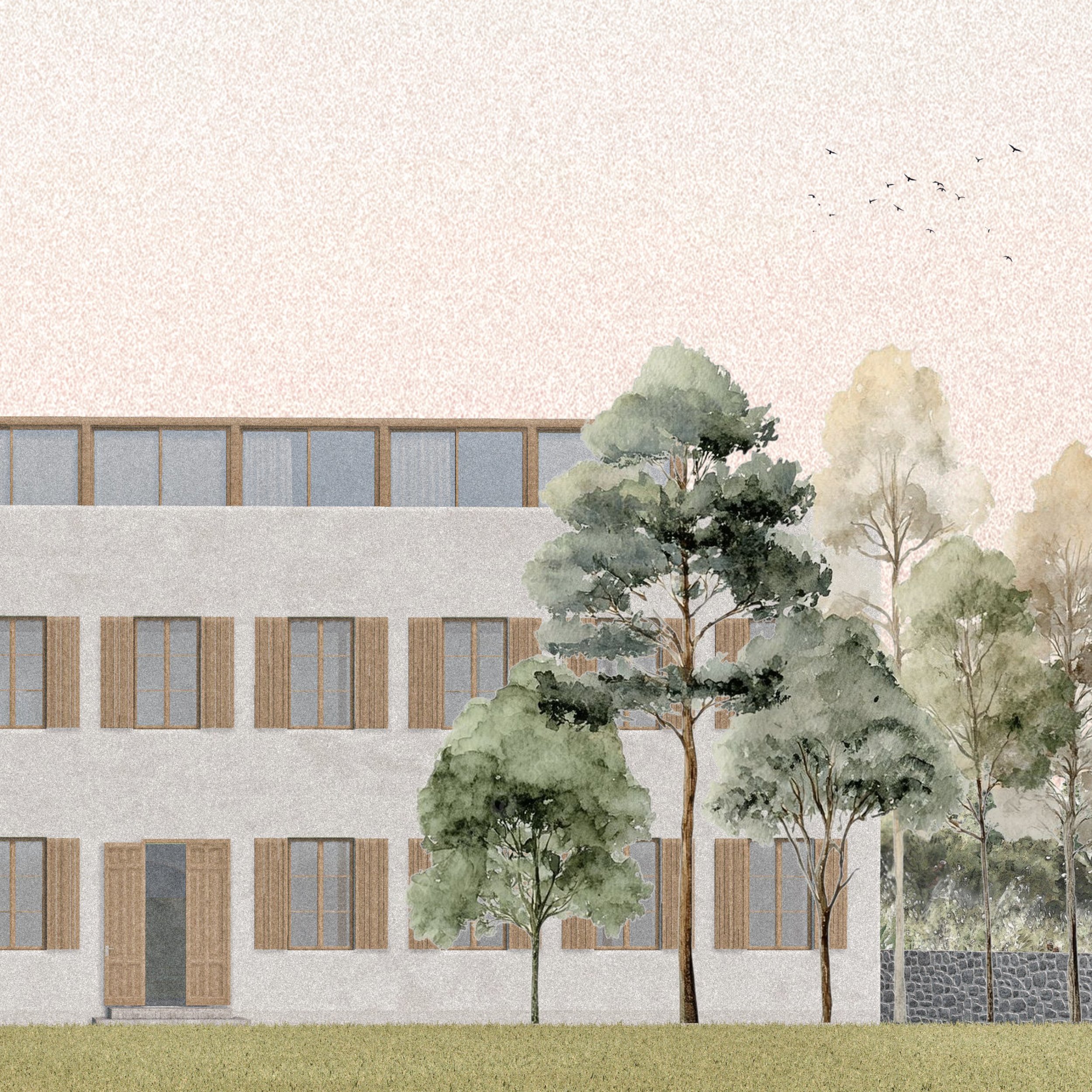 Drevesa rastejo, ljudje se srečamo : idejna zasnova prenove območja Britofa v vasi Povir