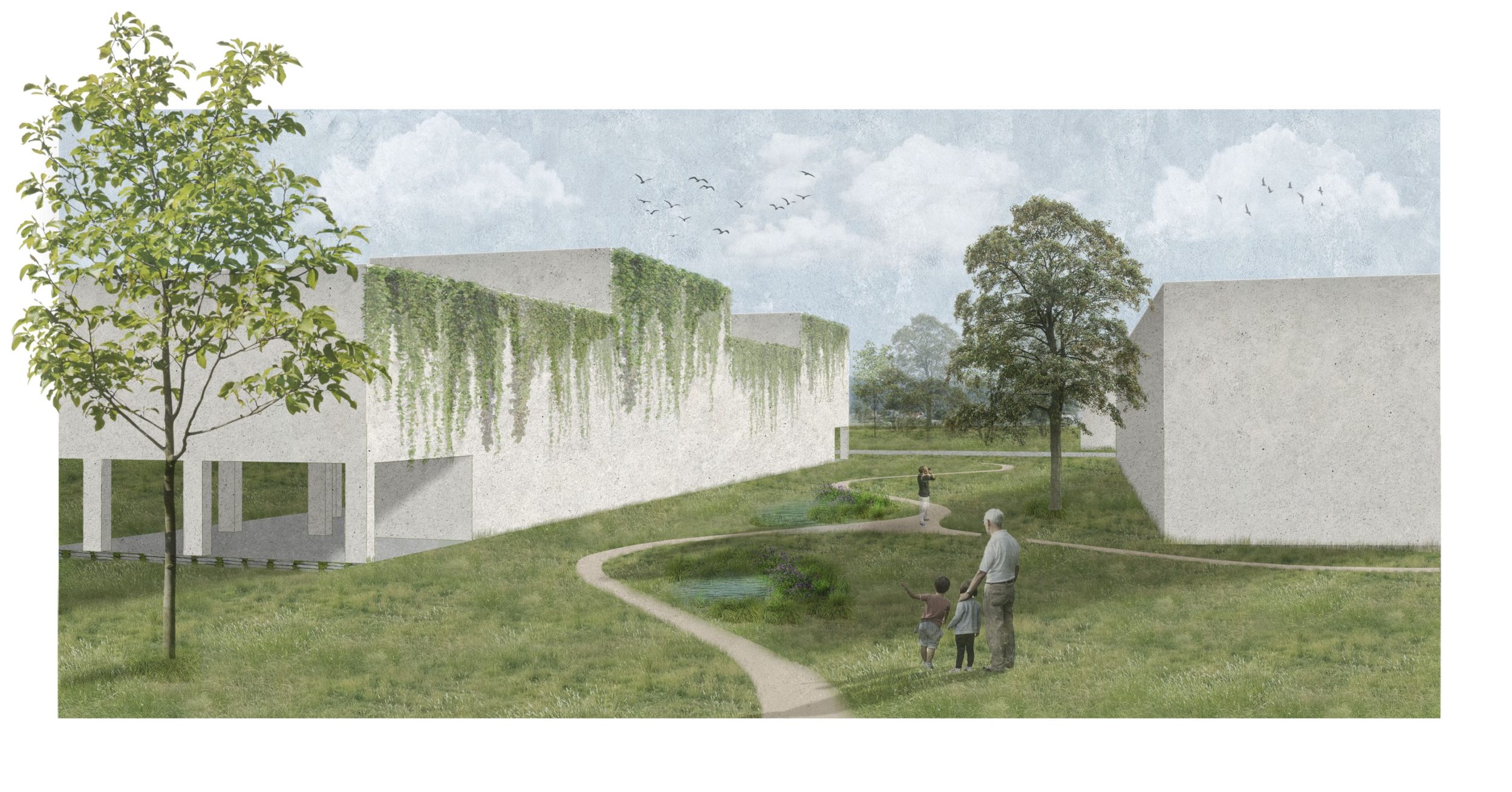 Urbanistična zasnova soseske po principih modro-zelene infrastrukture na primeru območja Ilovice v Ljubljani