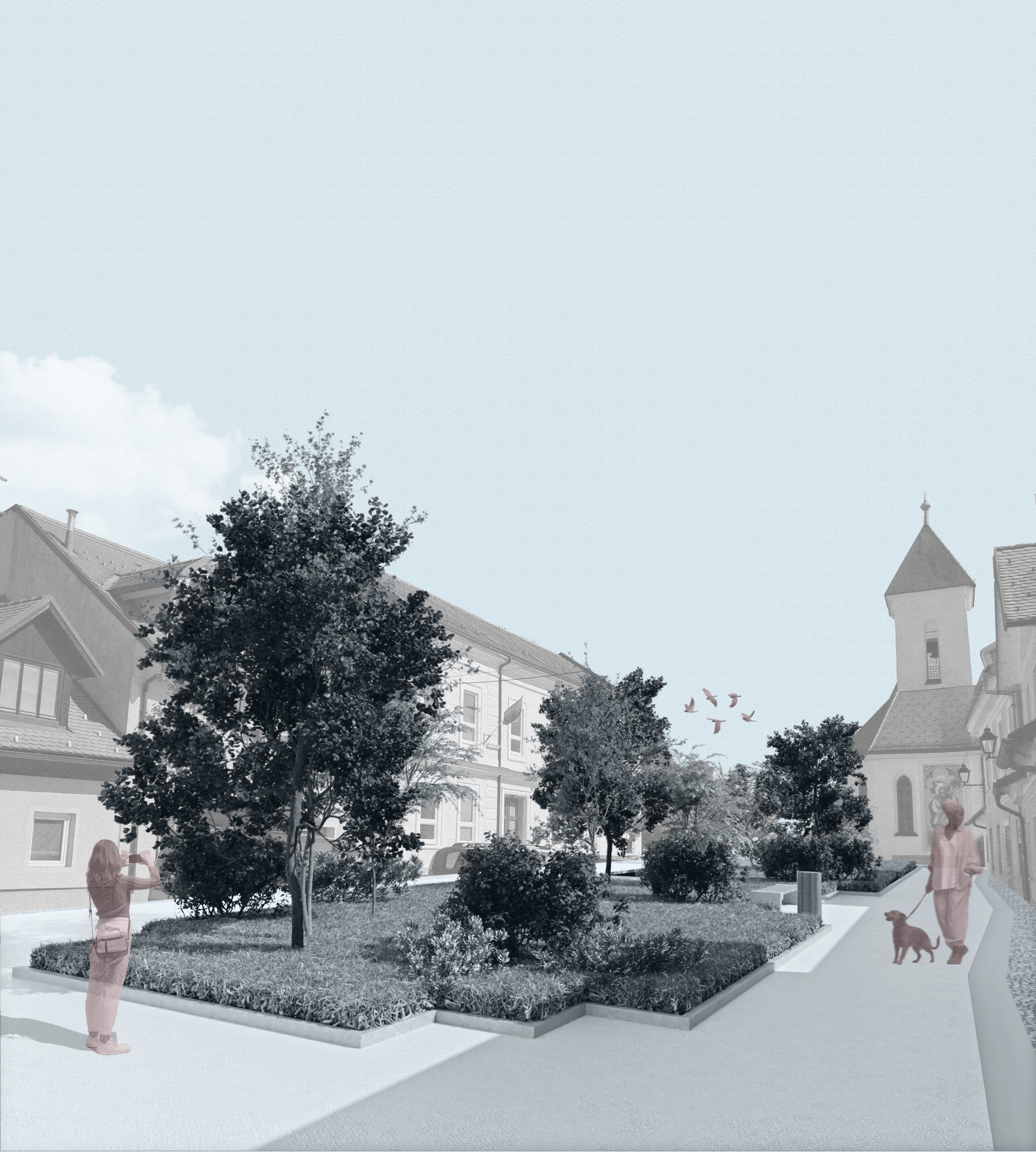 Hladne oaze v objemu kulturne dediščine : revitalizacija starega Kranja z ukrepi blaženja urbanega toplotnega otoka