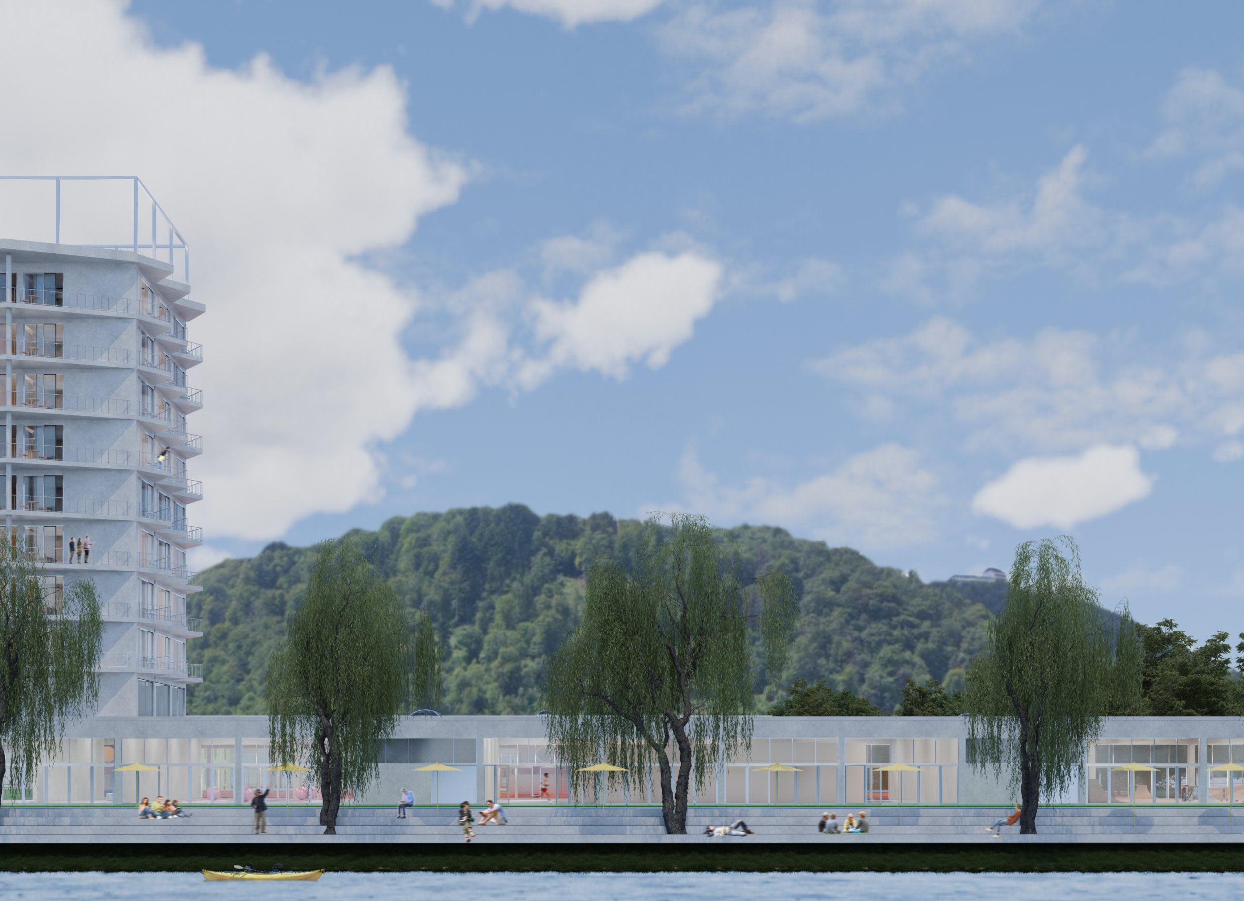 Športni center na Savskem otoku v Kranju : model revitalizacije obrečnih degradiranih območij