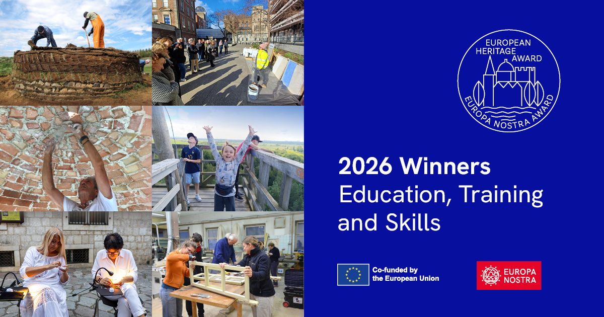 ŠOLA PRENOVE dobitnica evropske nagrade za dediščino/nagrade EUROPA NOSTRA 2026