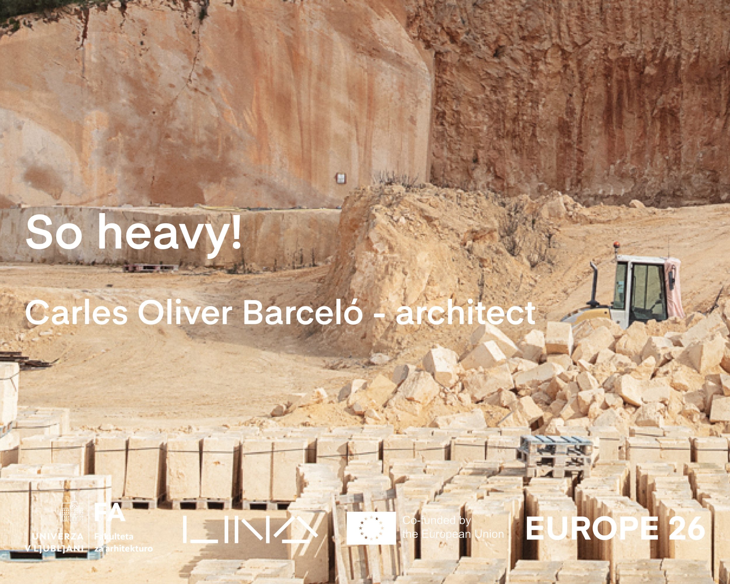 Carles Oliver Barceló – So heavy! – gostujoče predavanje