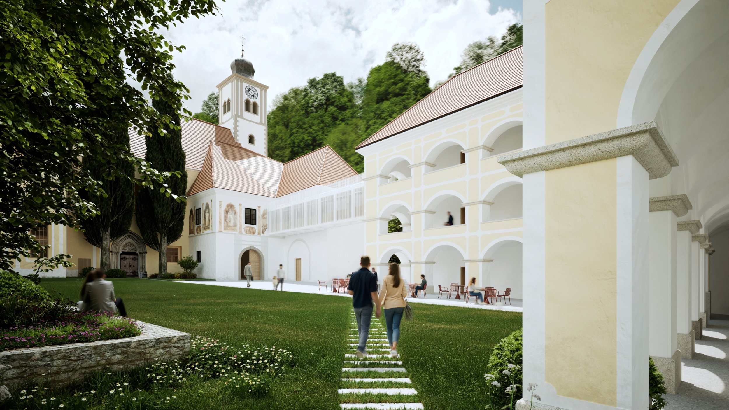 Med zidovi tišine : idejna zasnova prenove samostana Studenice