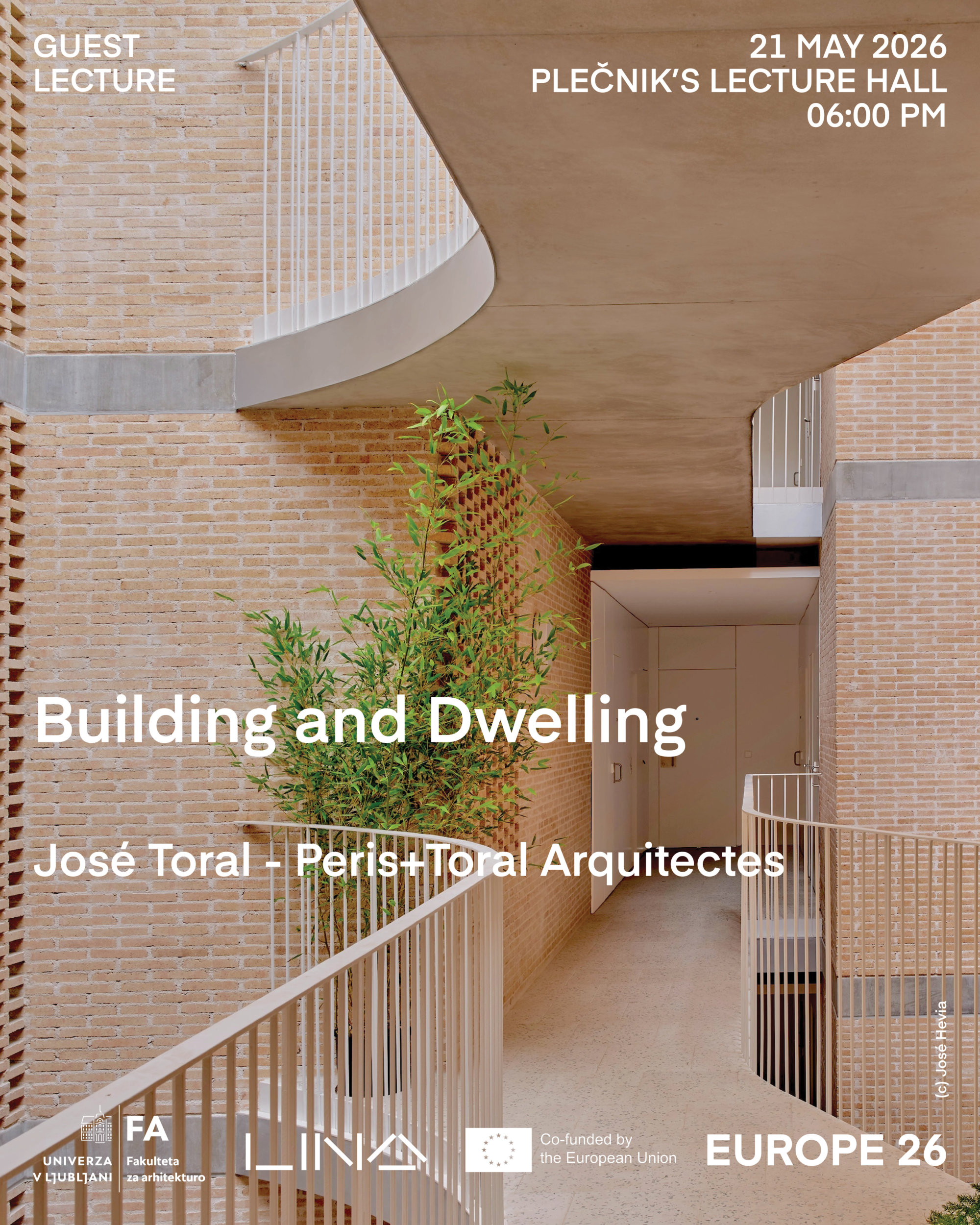 José Toral (Peris+Toral Arquitectes) – Building and Dwelling – gostujoče predavanje