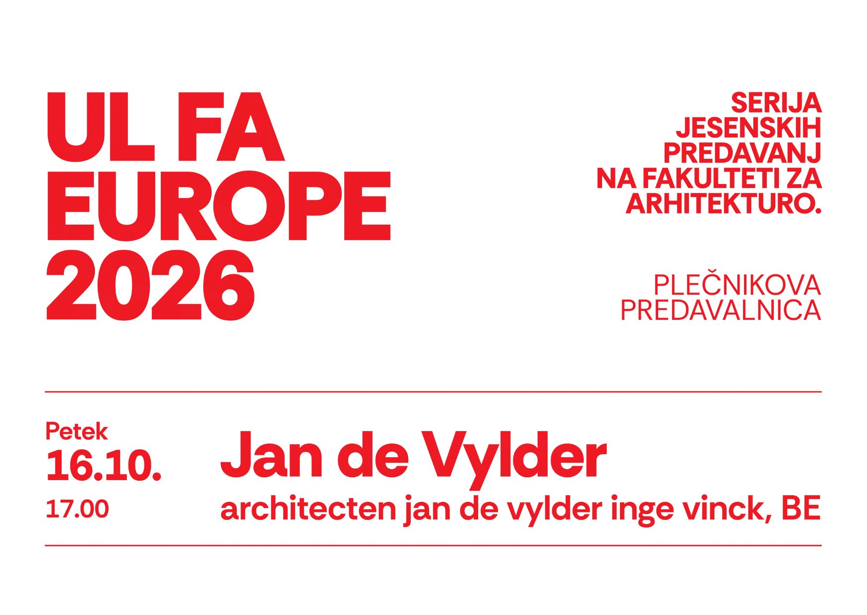 Jan de Vylder – gostujoče predavanje - predstavnostna slika