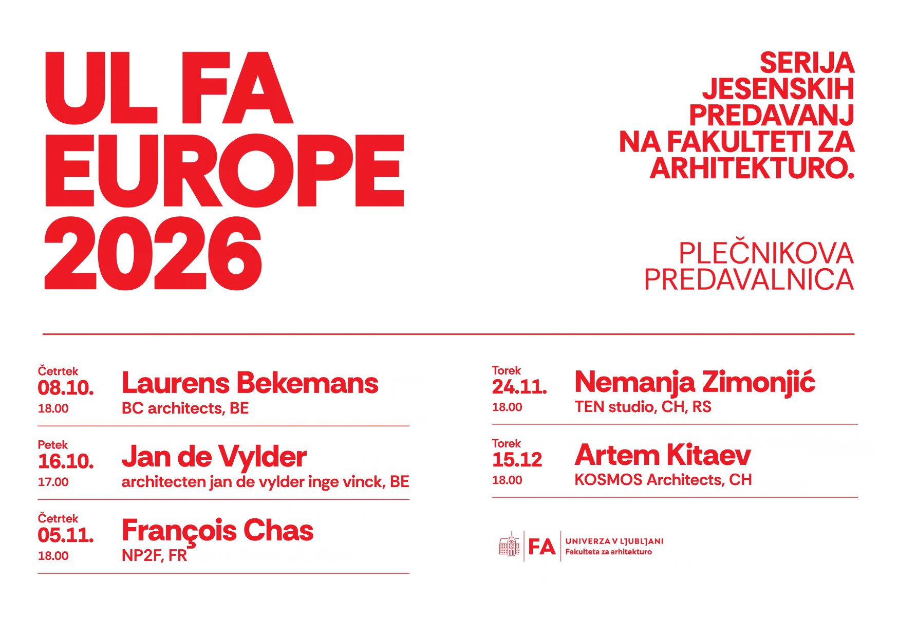 UL FA EUROPE 2026 - predstavnostna slika