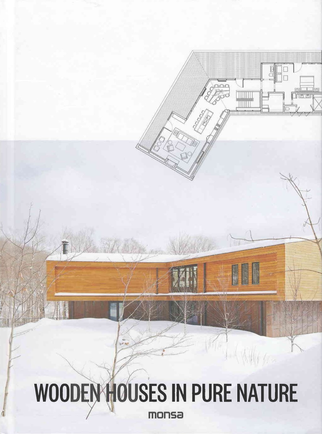 Wooden houses in pure nature