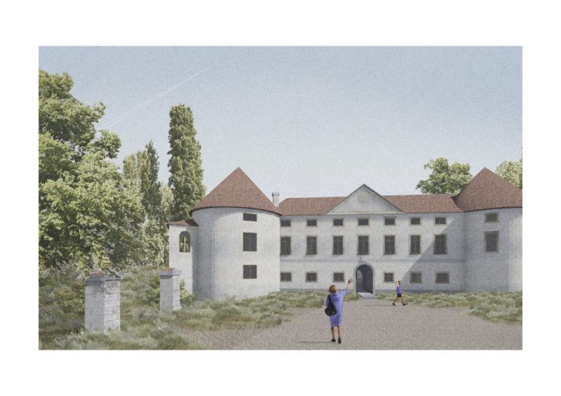 Tisto, kar traja in tisto, kar ne;<br>Idejna zasnova sistema začasnih programskih intervencij v zapuščeno stavbno dediščino: primer gradu Šrajbarski turn v Leskovcu pri Krškem