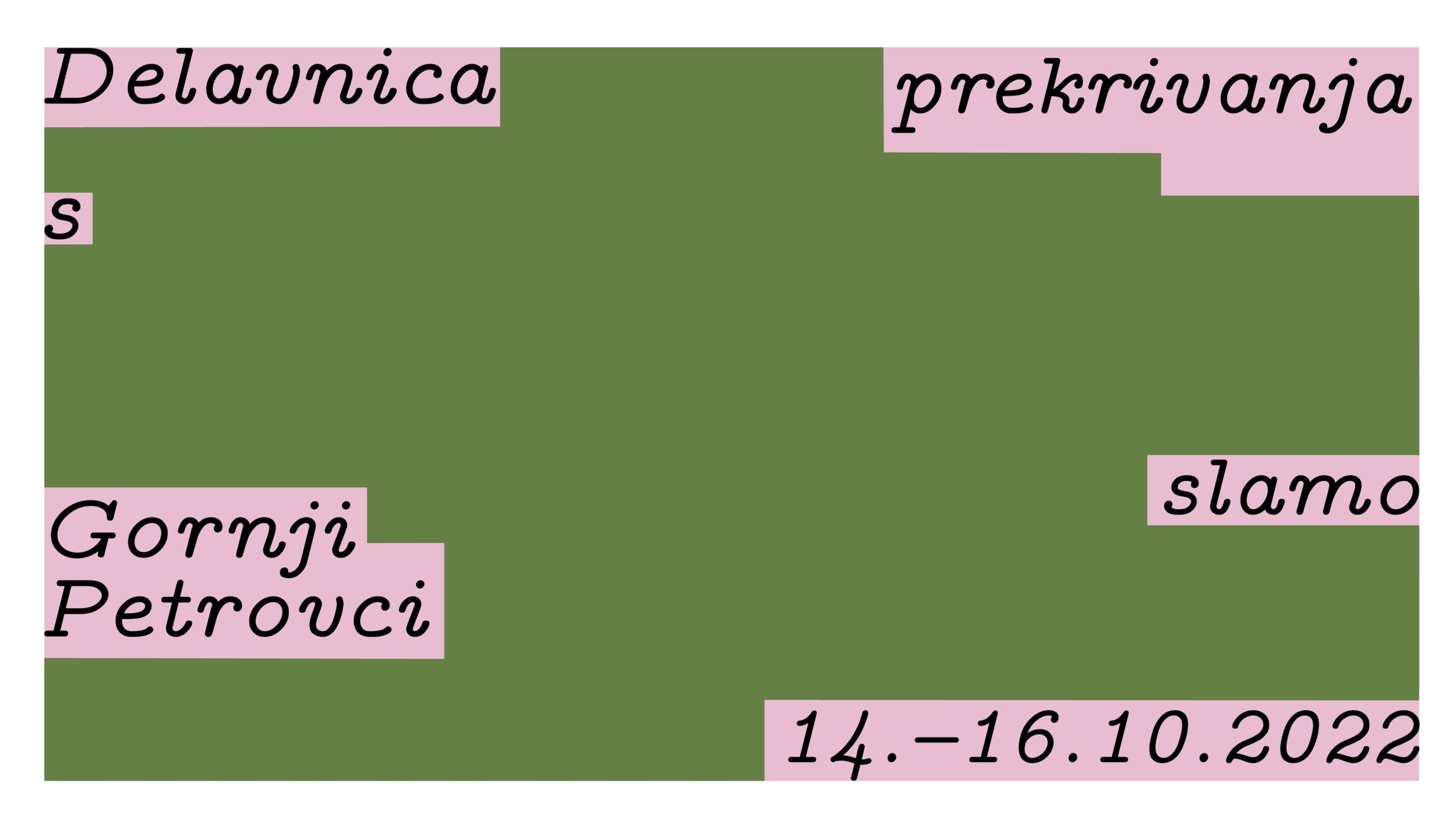 Delavnica prekrivanja s slamo